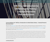 Introduction to United States History: Colonial Period to the Civil War Introduction to United States History: Colonial Period to the Civil War