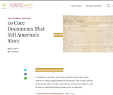 50 Core Documents That Tell America's Story 50 Core Documents That Tell America's Story