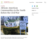 African-American Communities in the North Before the Civil War African-American Communities in the North Before the Civil War