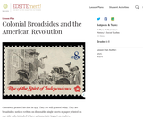 Colonial Broadsides and the American Revolution Colonial Broadsides and the American Revolution