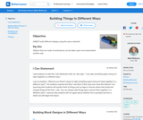 Building Things In Different Ways Building Things In Different Ways