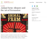 Animal Farm: Allegory and the Art of Persuasion Animal Farm: Allegory and the Art of Persuasion