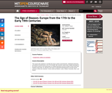 The Age of Reason: Europe from the 17th to the Early 19th Centuries, Spring 2011 The Age of Reason: Europe from the 17th to the Early 19th Centuries, Spring 2011