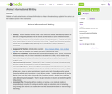Animal Informational Writing Animal Informational Writing
