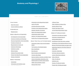 Anatomy and Physiology I Anatomy and Physiology I