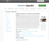 English Literature: Victorians and Moderns English Literature: Victorians and Moderns