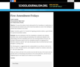 1st Amendment Fridays 1st Amendment Fridays