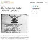 The Boston Tea Party: Costume Optional? The Boston Tea Party: Costume Optional?