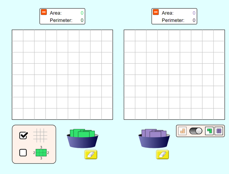 Design Shapes w. Same Area or Perimeter