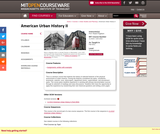 American Urban History II, Fall 2011 American Urban History II, Fall 2011
